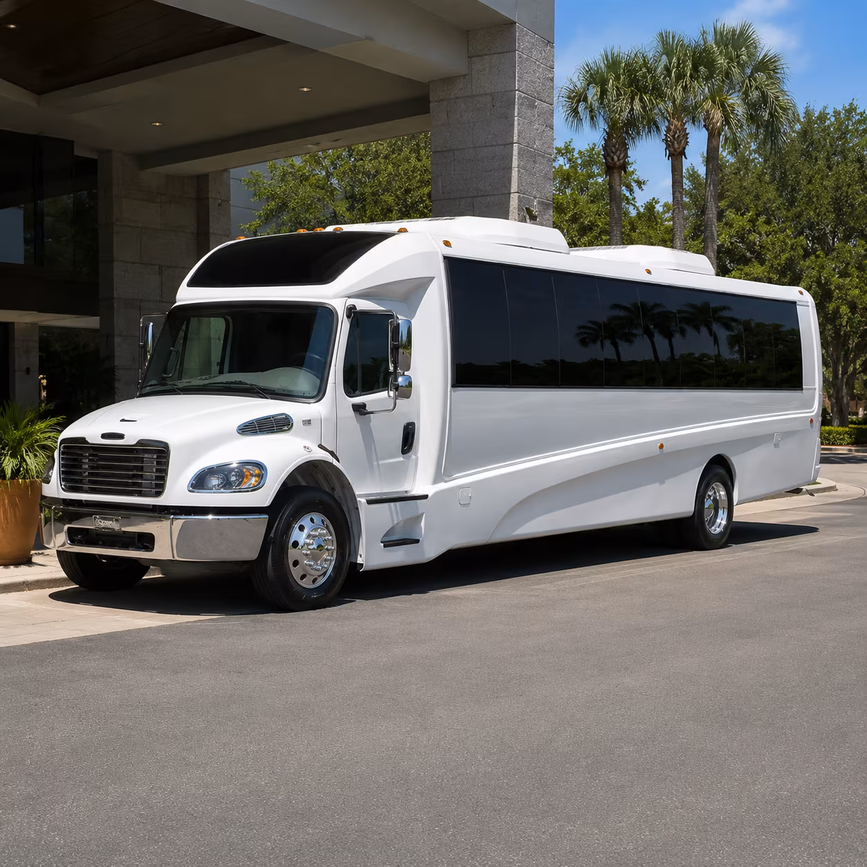 pompano beach corporate event transportation onboard seating